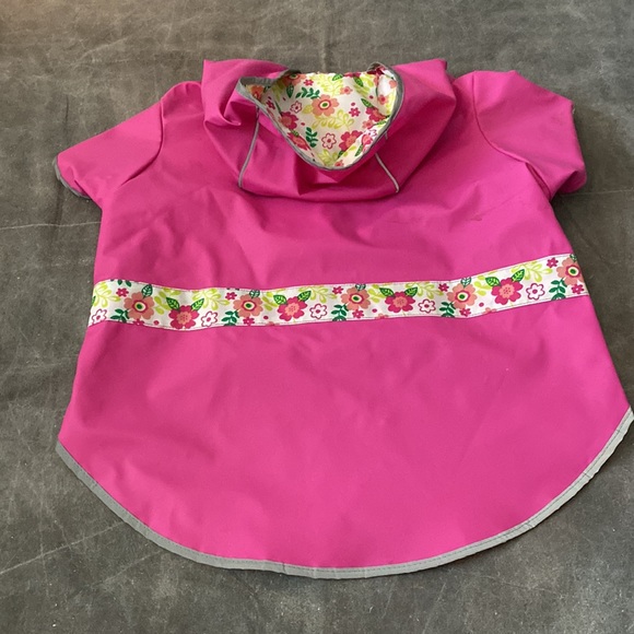 Dog reversible floral rain jacket coat XL - Picture 4 of 11